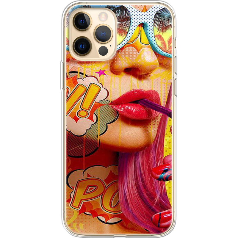 Чехол BoxFace Apple iPhone 12 Pro Max Yellow Girl Pop Art