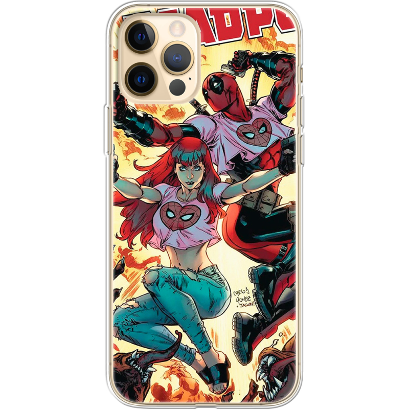 Чехол BoxFace Apple iPhone 12 Pro Max Deadpool and Mary Jane