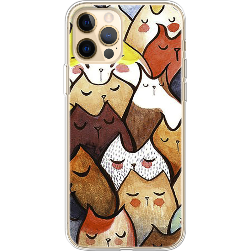 Чехол BoxFace Apple iPhone 12 Pro Max Sleepy Cats