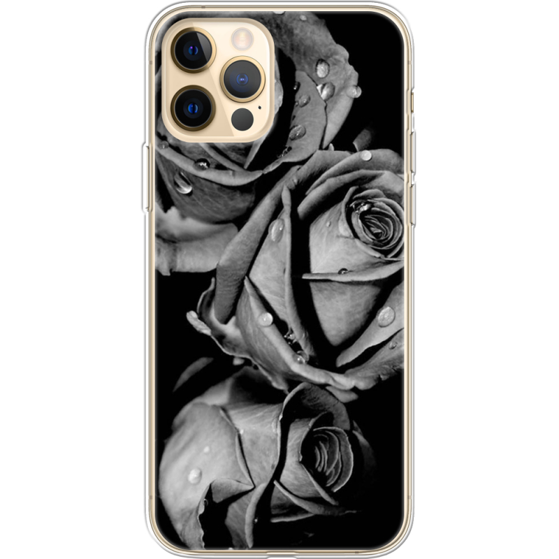 Чехол BoxFace Apple iPhone 12 Pro Max Black and White Roses