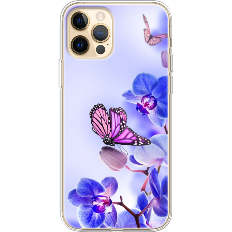 Чехол BoxFace Apple iPhone 12 Pro Max Orchids and Butterflies