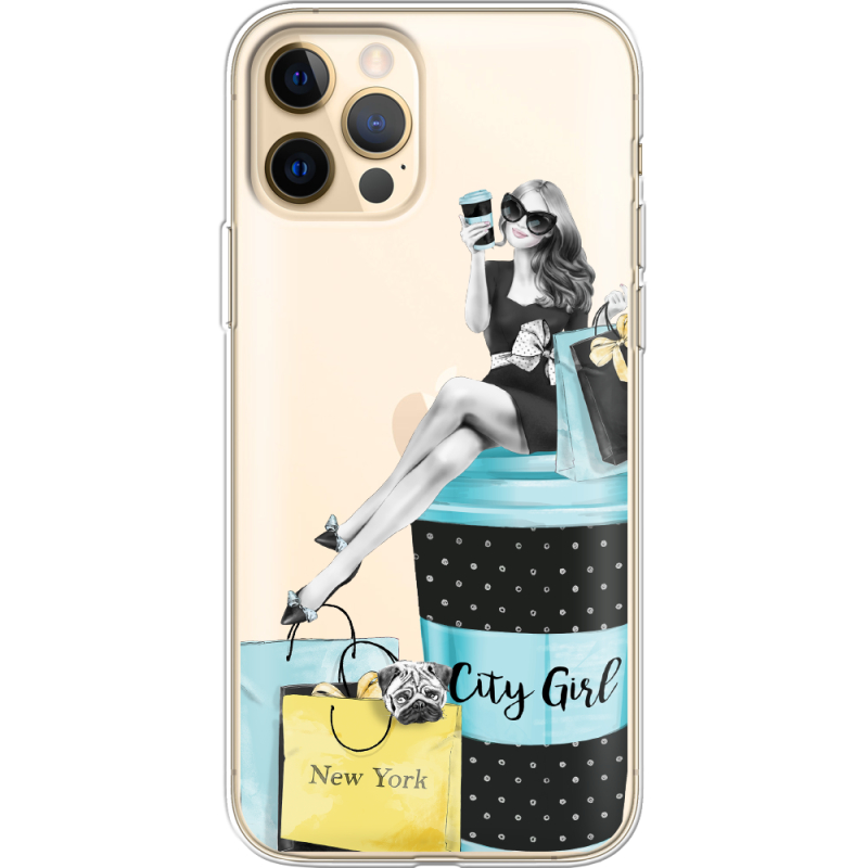 Прозрачный чехол BoxFace Apple iPhone 12 Pro Max City Girl