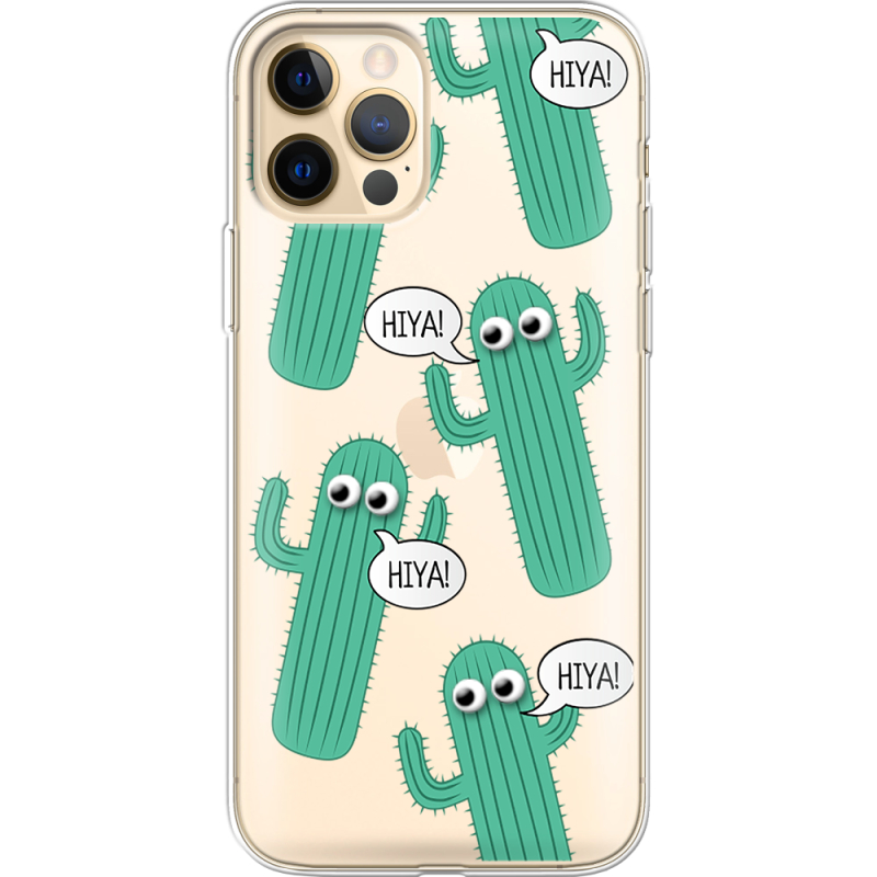 Прозрачный чехол BoxFace Apple iPhone 12 Pro Max с 3D-глазками HIYA