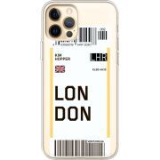 Прозрачный чехол BoxFace Apple iPhone 12 Pro Max Ticket London