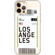 Прозрачный чехол BoxFace Apple iPhone 12 Pro Max Ticket Los Angeles