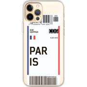 Прозрачный чехол BoxFace Apple iPhone 12 Pro Max Ticket Paris