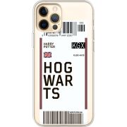 Прозрачный чехол BoxFace Apple iPhone 12 Pro Max Ticket Hogwarts