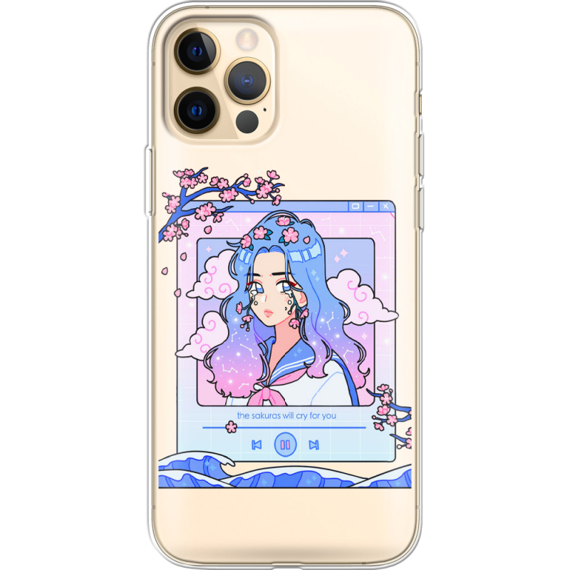 Прозрачный чехол BoxFace Apple iPhone 12 Pro Max The Sakuras Will Cry For You