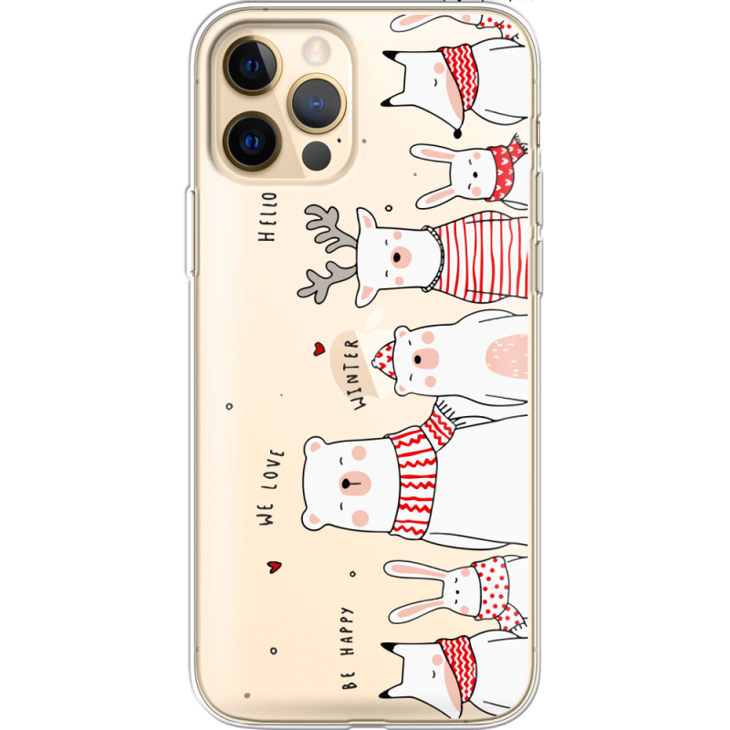 Прозрачный чехол BoxFace Apple iPhone 12 Pro Max The Friendly Beasts