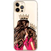 Прозрачный чехол BoxFace Apple iPhone 12 Pro Max Queen and Princess