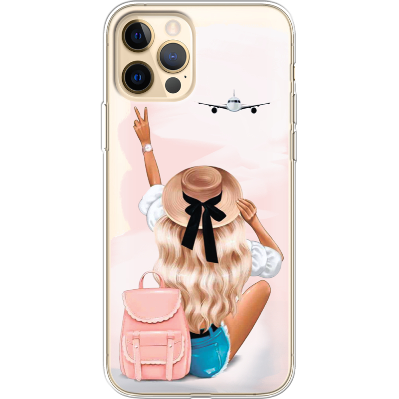 Прозрачный чехол BoxFace Apple iPhone 12 Pro Max Travel Girl