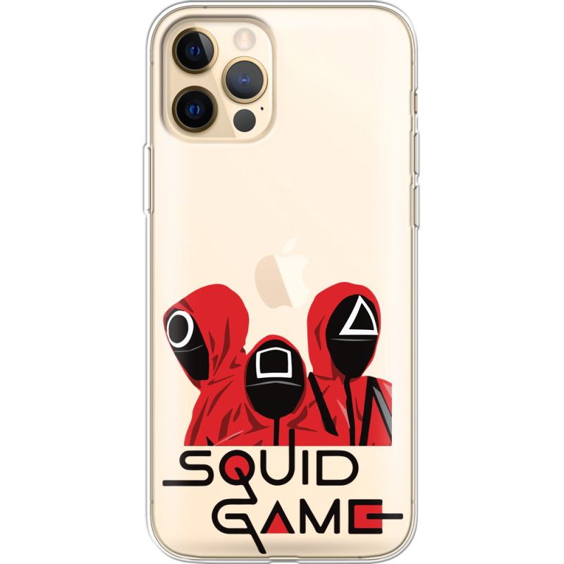 Прозрачный чехол BoxFace Apple iPhone 12 Pro Max siquid game люди в красном