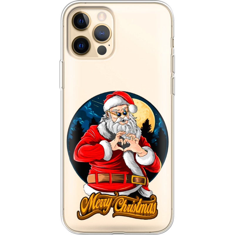 Прозрачный чехол BoxFace Apple iPhone 12 Pro Max Cool Santa
