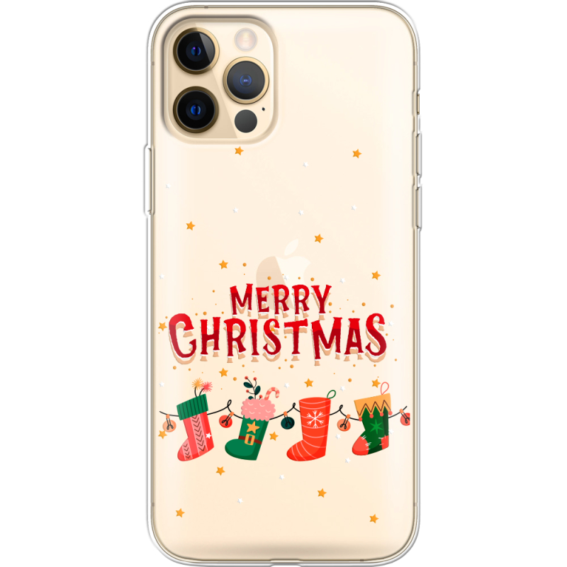 Прозрачный чехол BoxFace Apple iPhone 12 Pro Max Merry Christmas