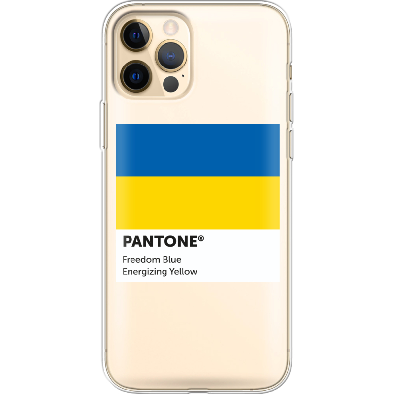 Прозрачный чехол BoxFace Apple iPhone 12 Pro Max Pantone вільний синій