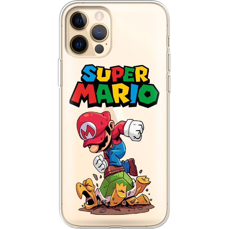 Прозрачный чехол BoxFace Apple iPhone 12 Pro Max Super Mario