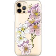 Прозрачный чехол BoxFace Apple iPhone 12 Pro Max Cherry Blossom