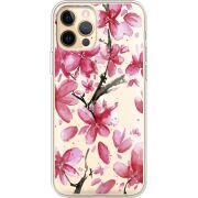 Прозрачный чехол BoxFace Apple iPhone 12 Pro Max Pink Magnolia