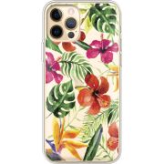 Прозрачный чехол BoxFace Apple iPhone 12 Pro Max Tropical Flowers