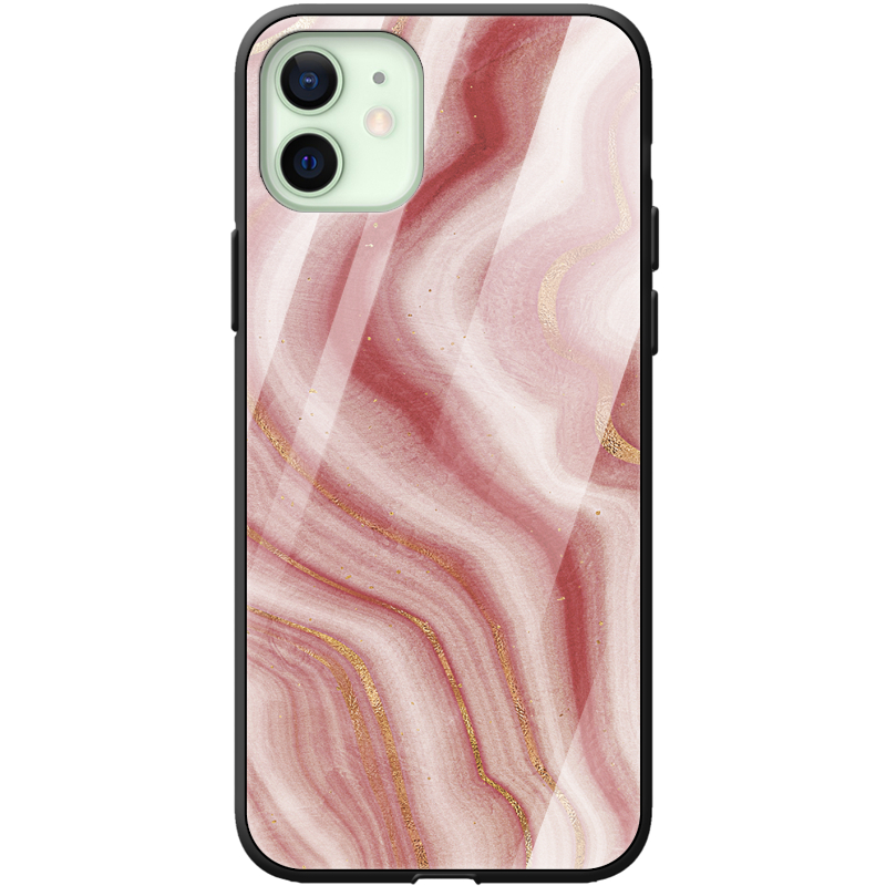 Защитный чехол BoxFace Glossy Panel Apple iPhone 12 Print Marble