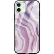 Защитный чехол BoxFace Glossy Panel Apple iPhone 12 Purple Marble