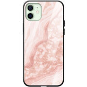 Защитный чехол BoxFace Glossy Panel Apple iPhone 12 Pink Marble