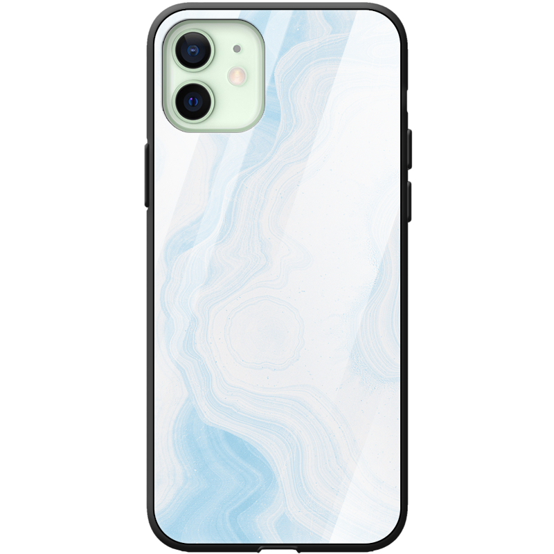 Защитный чехол BoxFace Glossy Panel Apple iPhone 12 Light Marble