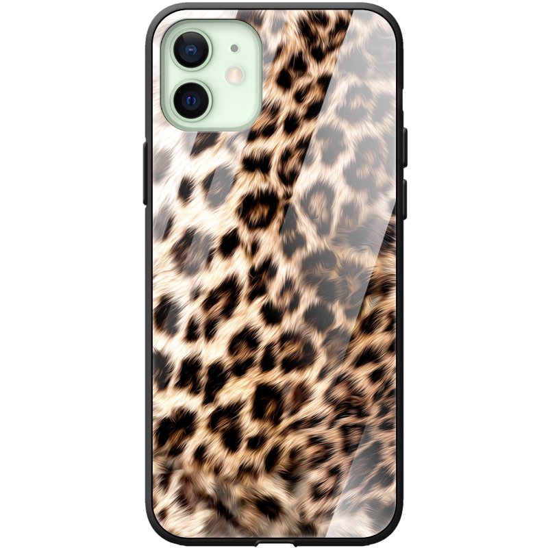 Защитный чехол BoxFace Glossy Panel Apple iPhone 12 Leopard Fur