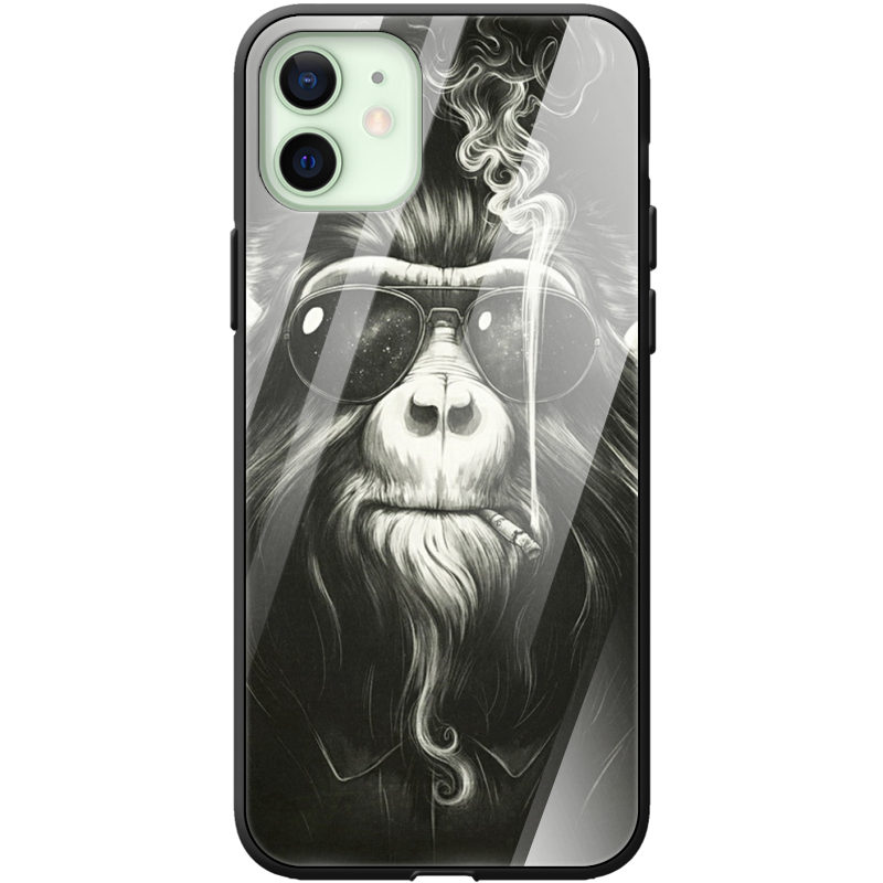 Защитный чехол BoxFace Glossy Panel Apple iPhone 12 Smokey Monkey