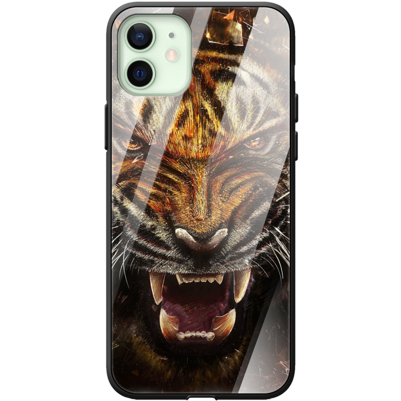 Защитный чехол BoxFace Glossy Panel Apple iPhone 12 Tiger