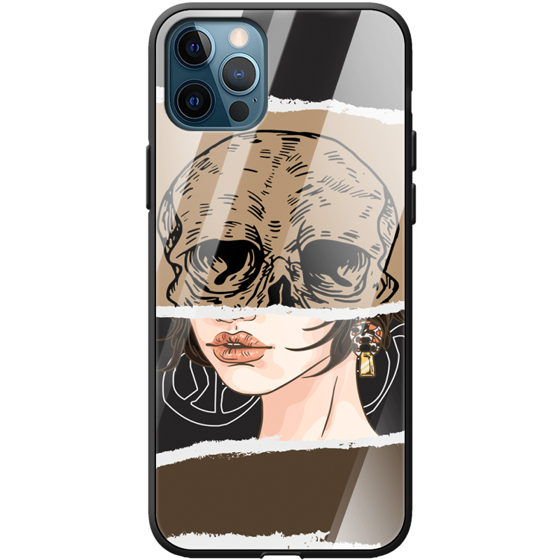 Защитный чехол BoxFace Glossy Panel Apple iPhone 12 Pro Skull-Girl