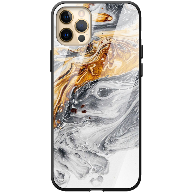 Защитный чехол BoxFace Glossy Panel Apple iPhone 12 Pro Max Gold With Silver