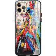 Защитный чехол BoxFace Glossy Panel Apple iPhone 12 Pro Max Feather Girl