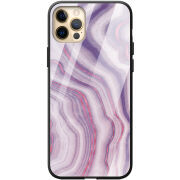 Защитный чехол BoxFace Glossy Panel Apple iPhone 12 Pro Max Purple Marble