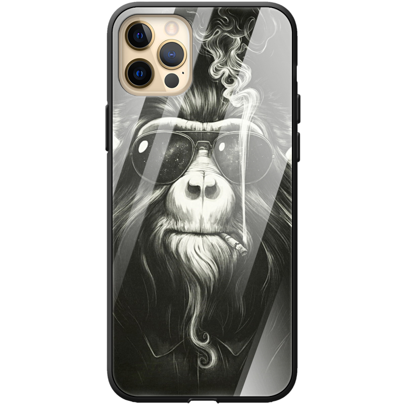Защитный чехол BoxFace Glossy Panel Apple iPhone 12 Pro Max Smokey Monkey