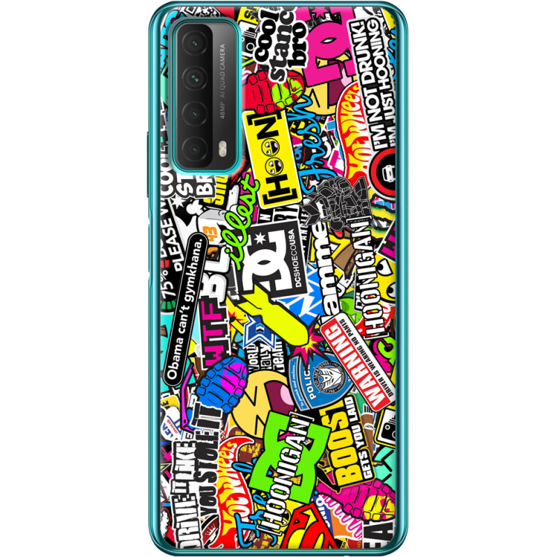 Чехол BoxFace Huawei P Smart 2021 Multicolored Inscriptions