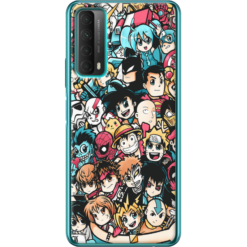 Чехол BoxFace Huawei P Smart 2021 Anime Stickers