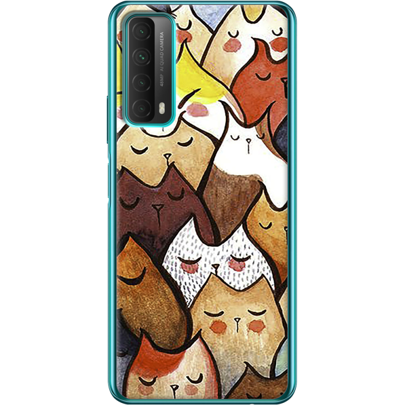 Чехол BoxFace Huawei P Smart 2021 Sleepy Cats