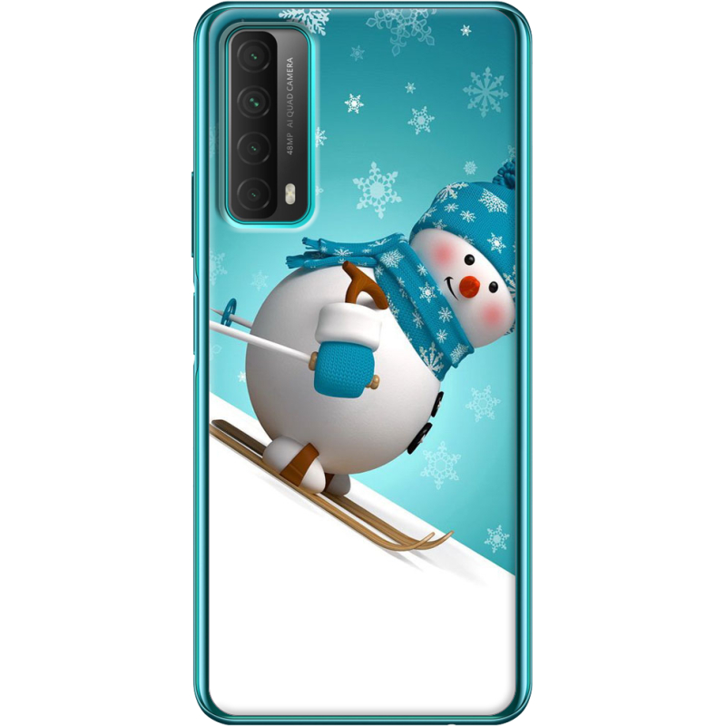 Чехол BoxFace Huawei P Smart 2021 Skier Snowman