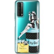 Прозрачный чехол BoxFace Huawei P Smart 2021 City Girl