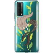Прозрачный чехол BoxFace Huawei P Smart 2021 Cute Mermaid