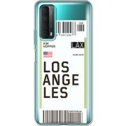 Прозрачный чехол BoxFace Huawei P Smart 2021 Ticket Los Angeles