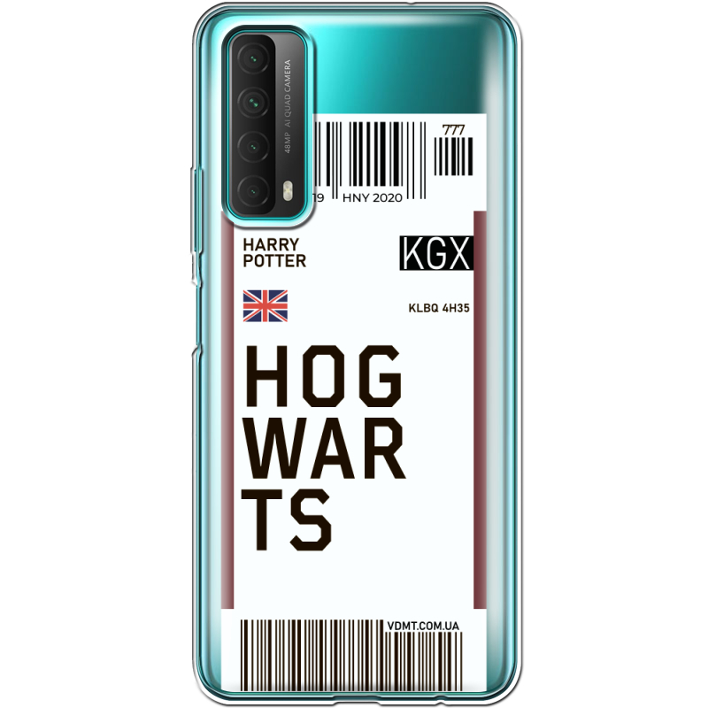 Прозрачный чехол BoxFace Huawei P Smart 2021 Ticket Hogwarts