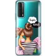 Прозрачный чехол BoxFace Huawei P Smart 2021 Super Mama and Daughter