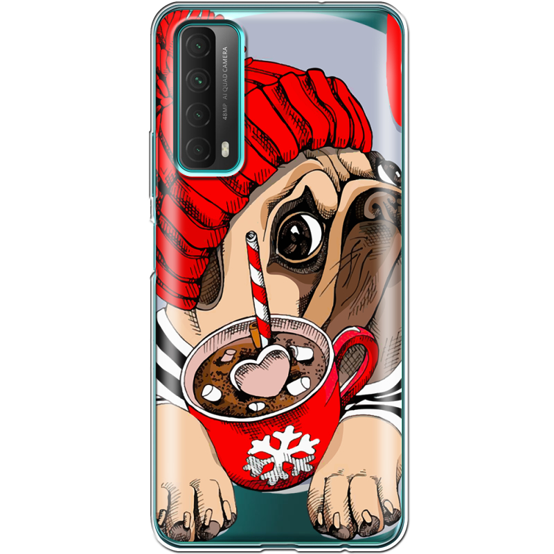 Прозрачный чехол BoxFace Huawei P Smart 2021 Winter Puggy