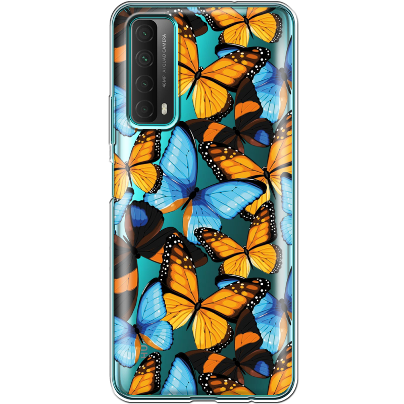 Прозрачный чехол BoxFace Huawei P Smart 2021 Butterfly Morpho