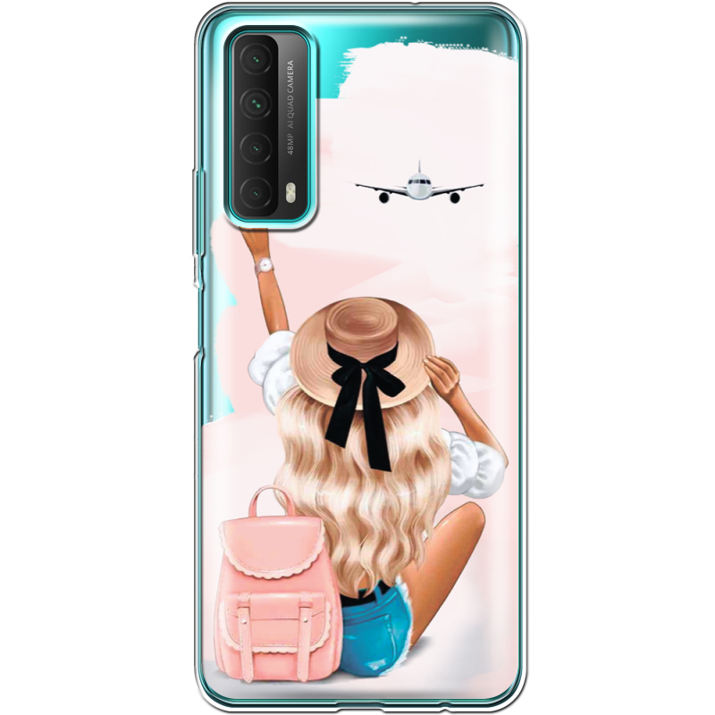 Прозрачный чехол BoxFace Huawei P Smart 2021 Travel Girl