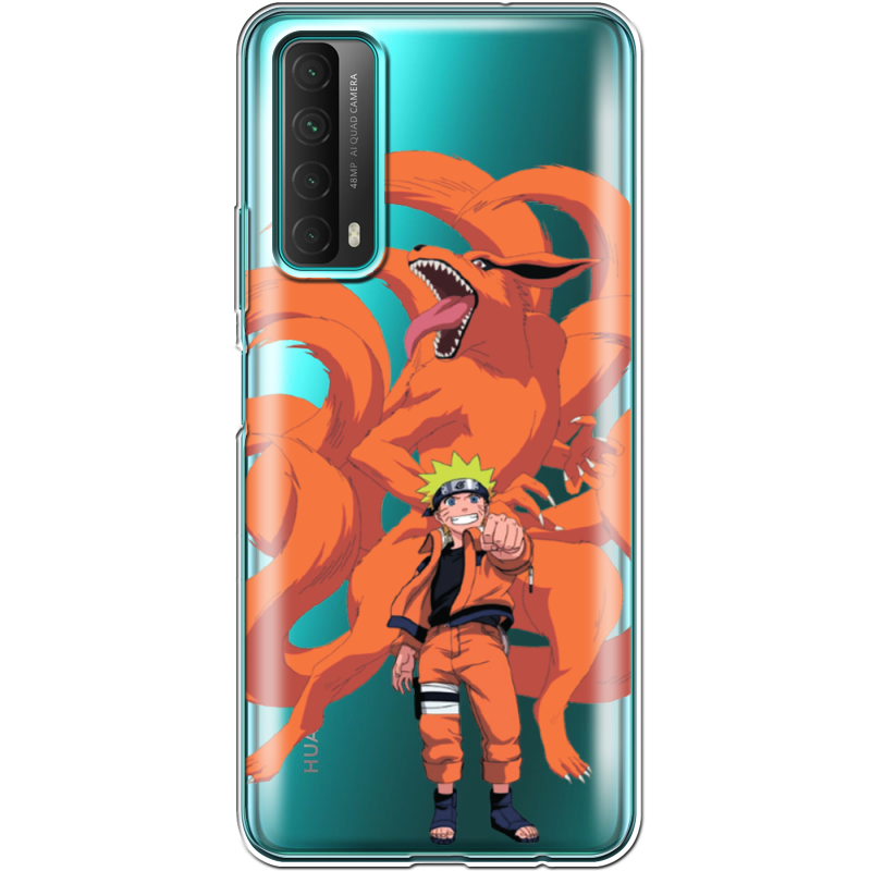 Прозрачный чехол BoxFace Huawei P Smart 2021 Naruto and Kurama