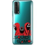 Прозрачный чехол BoxFace Huawei P Smart 2021 siquid game люди в красном