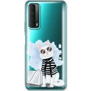 Прозрачный чехол BoxFace Huawei P Smart 2021 Cat Style